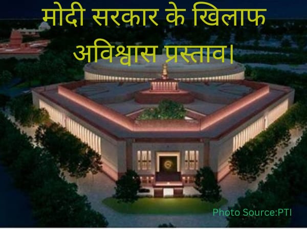 मोदी सरकार के खिलाफ अविश्वास प्रस्ताव। No Confidence motion in Hindi